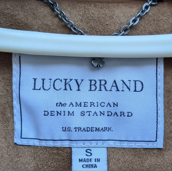 Lucky Brand Faux Suede Moto Jacket - Picture 3 of 16